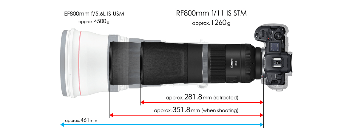 Lenses - RF800mm f/11 IS STM - Canon India